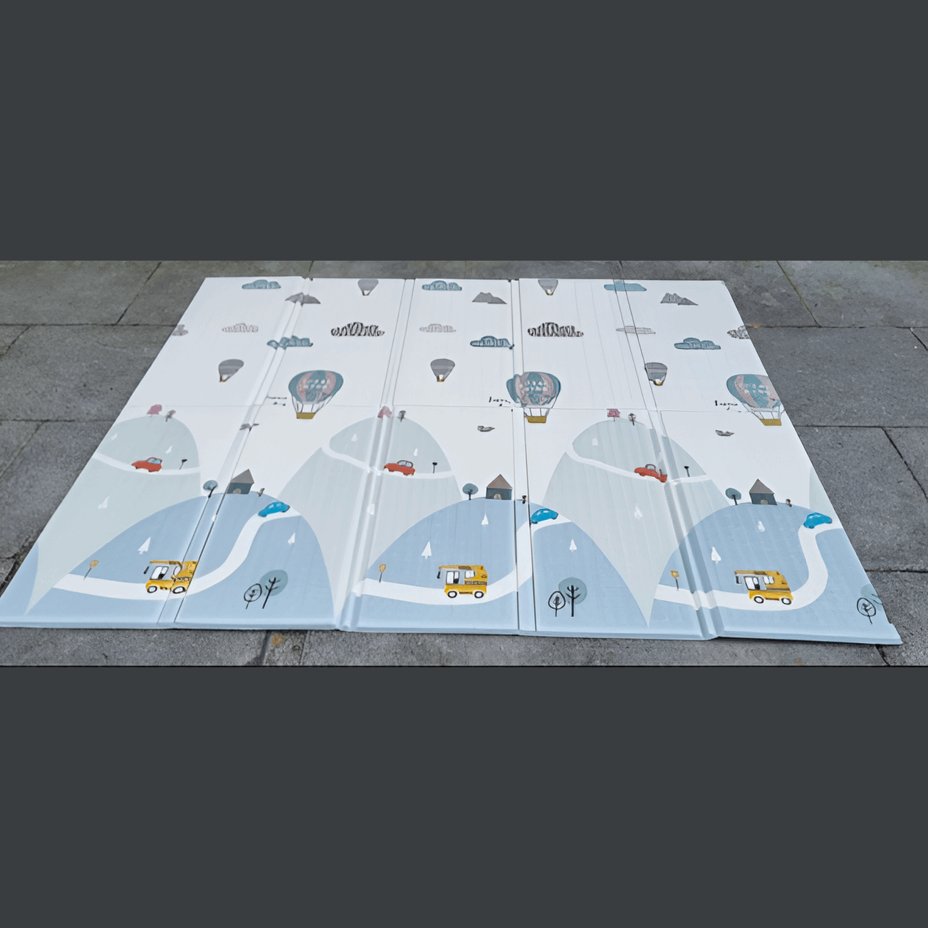 Extra Large Reversible Baby Play Mat 200x180cm, Waterproof & Foldable