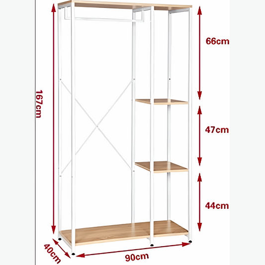 Coat & Shoe Rack Open Storage Unit | SR0047