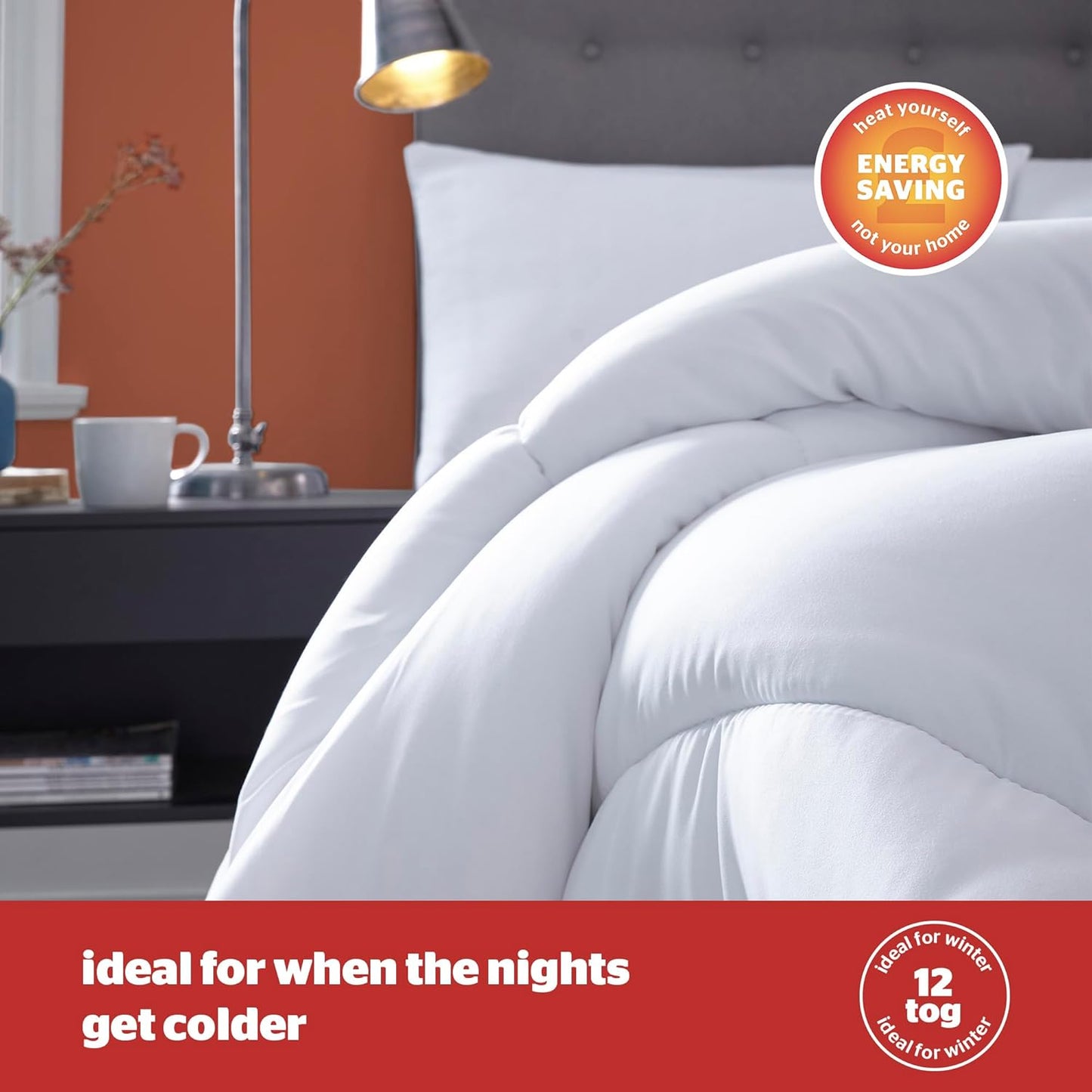 Silentnight Winter Nights Double Duvet – Soft Warm Cosy Thick Heavyweight Winter Quilt Duvet for Cold Nights Comfortable Hypoallergenic and Machine Washable – 200x200cm