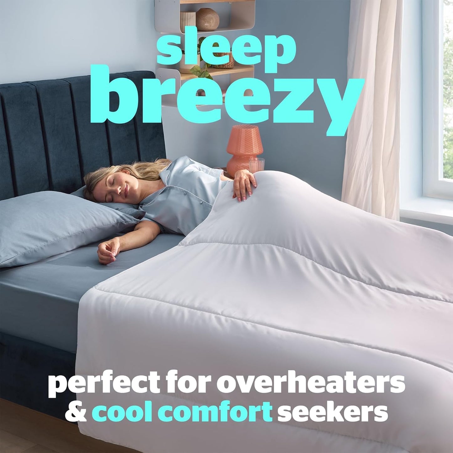 Silentnight Cooler Summer Single Duvet 4.5 Tog – Lightweight Hypoallergenic and Machine Washable Summer Duvet Quilt – Single, White