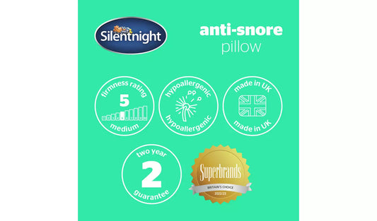 Silentnight Anti-Snore Medium Soft Pillow