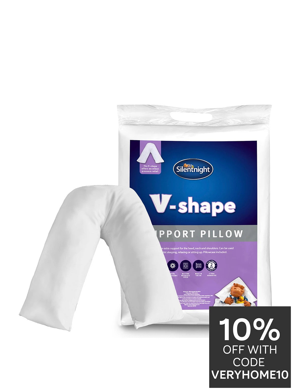 Silentnight V Shaped Support Pillow