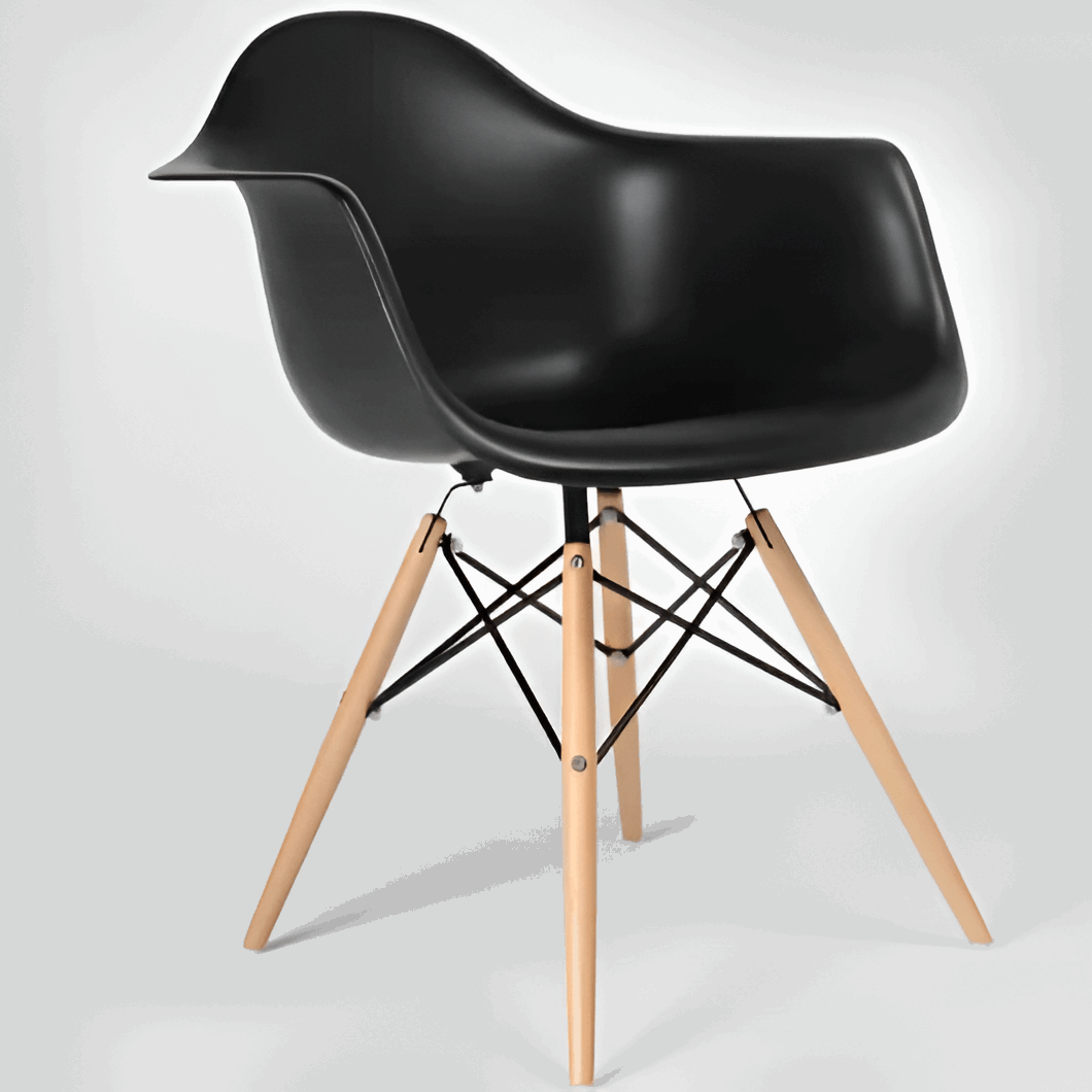 Eames Daw Style Black Tub Style Chair