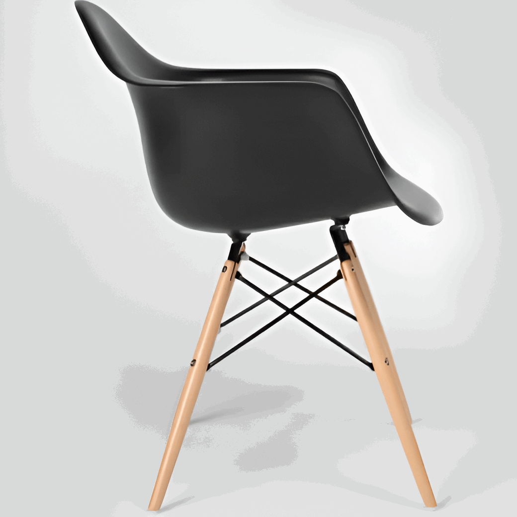 Eames Daw Style Black Tub Style Chair