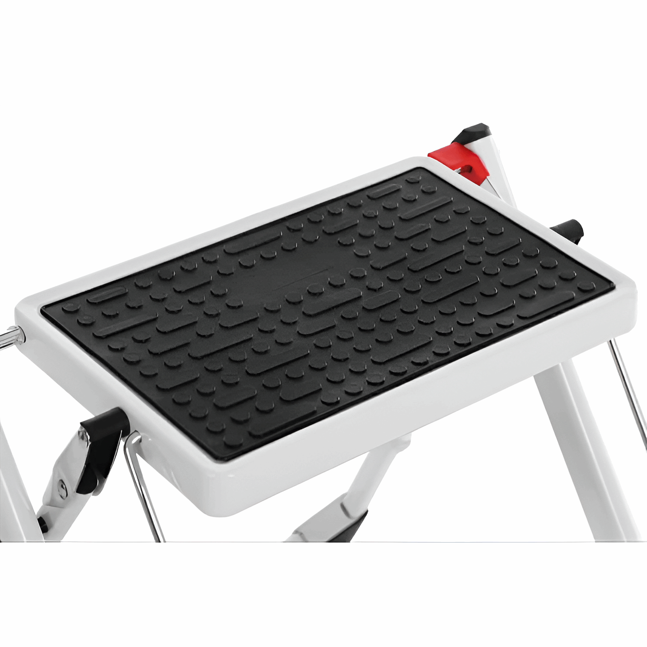 Heavy-Duty 2-Step Folding Step Ladder with Non-Slip Tread