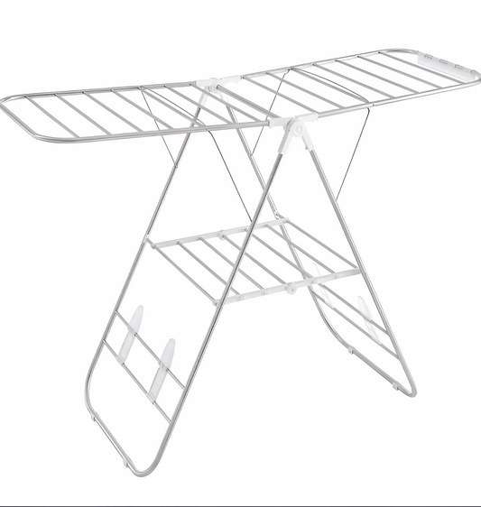 Premium Foldable Clothes Airer Drying Rack – White