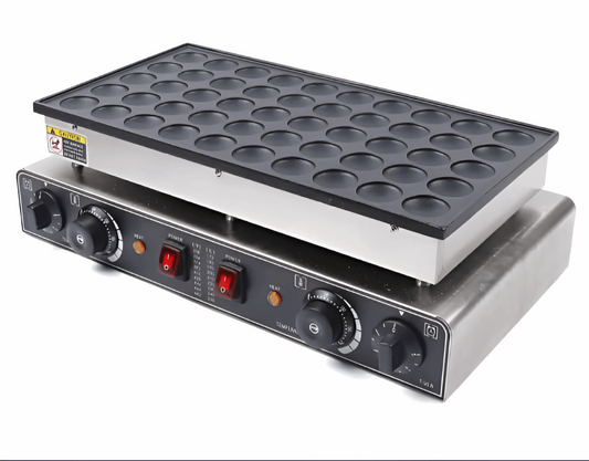 Commercial Electric Dutch Pancake & Muffin Maker 50 Hole Non-Stick Griddle