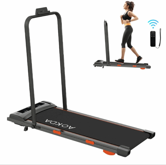 AOKDA AO-E1 Foldable Portable Walking Pad Treadmill with Remote Control