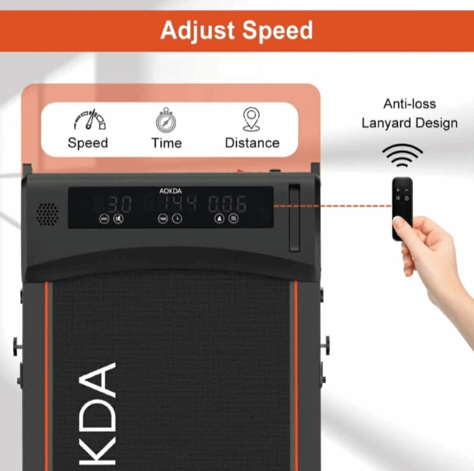 AOKDA AO-E1 Foldable Portable Walking Pad Treadmill with Remote Control
