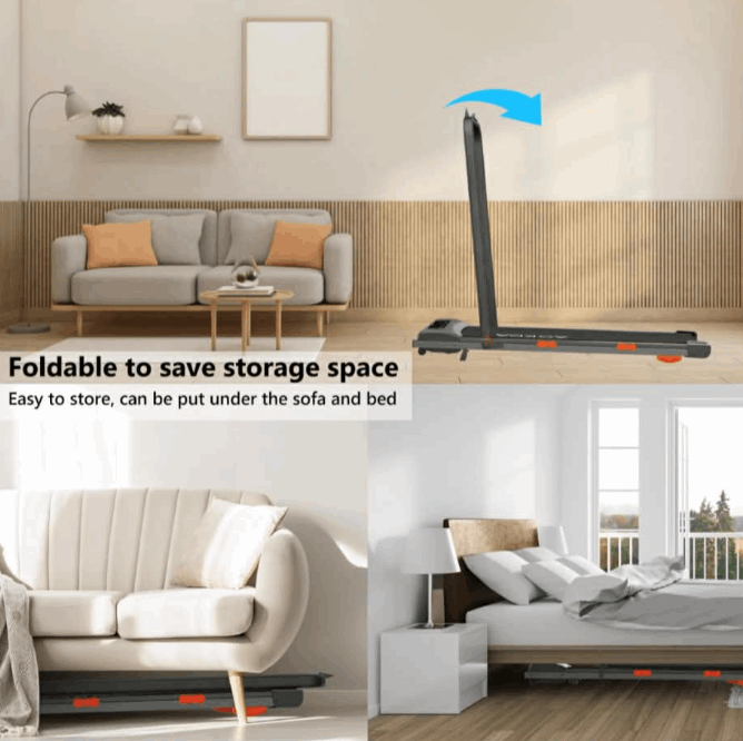 AOKDA AO-E1 Foldable Portable Walking Pad Treadmill with Remote Control