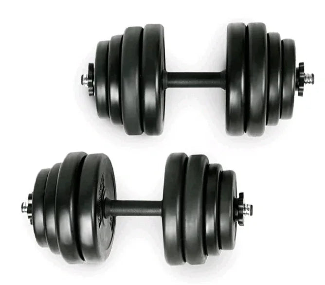 30kg Adjustable Dumbbell Set with Bar & Spinlock Collars