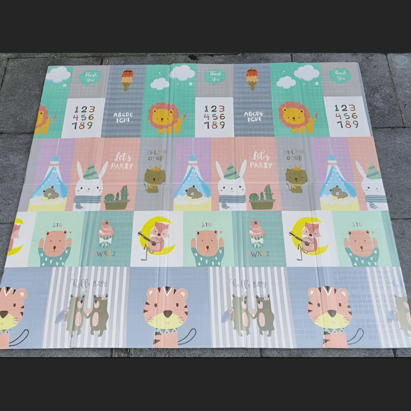 Extra Large Reversible Baby Play Mat 200x180cm, Waterproof & Foldable