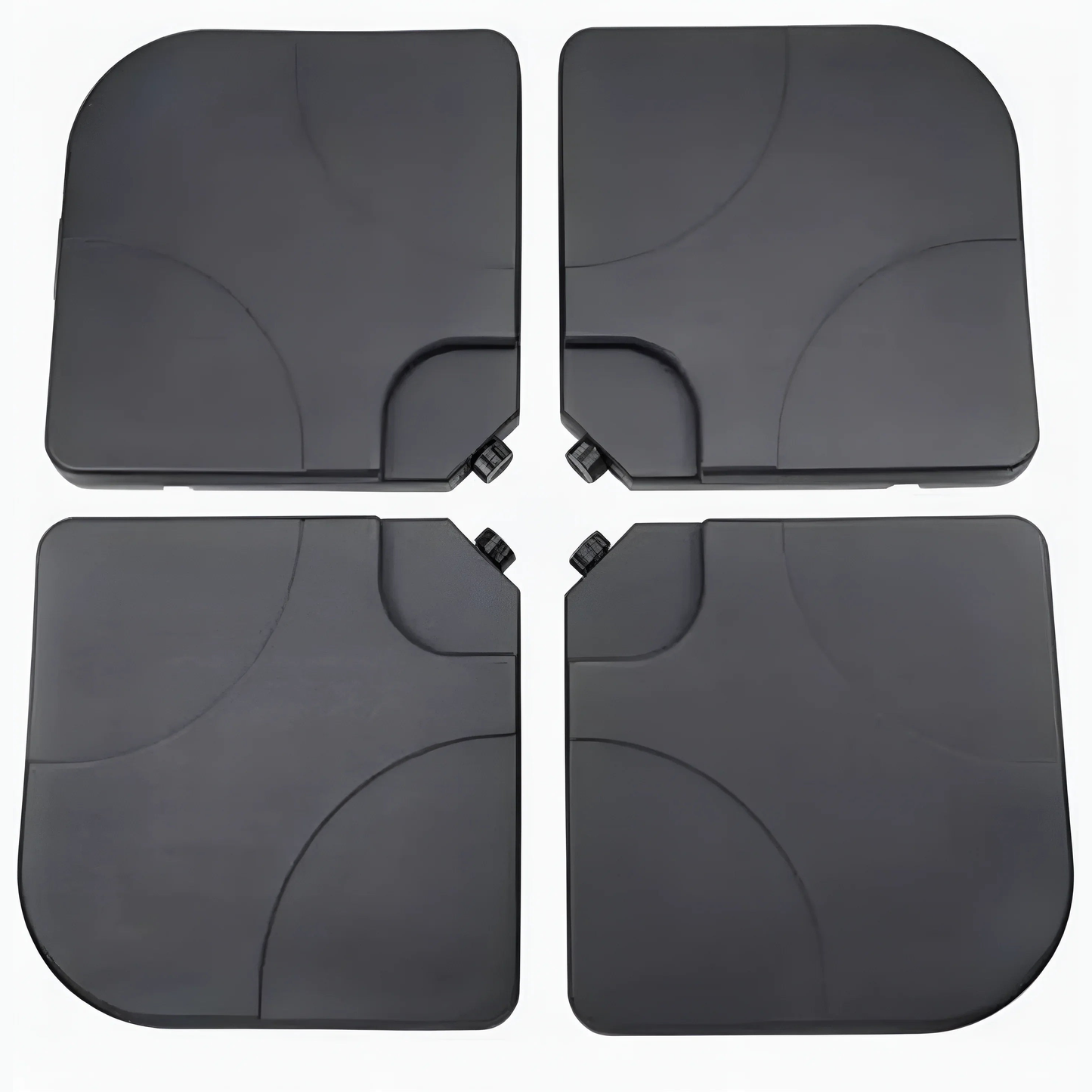 4-Piece Parasol Umbrella Base Weight Set 75kg