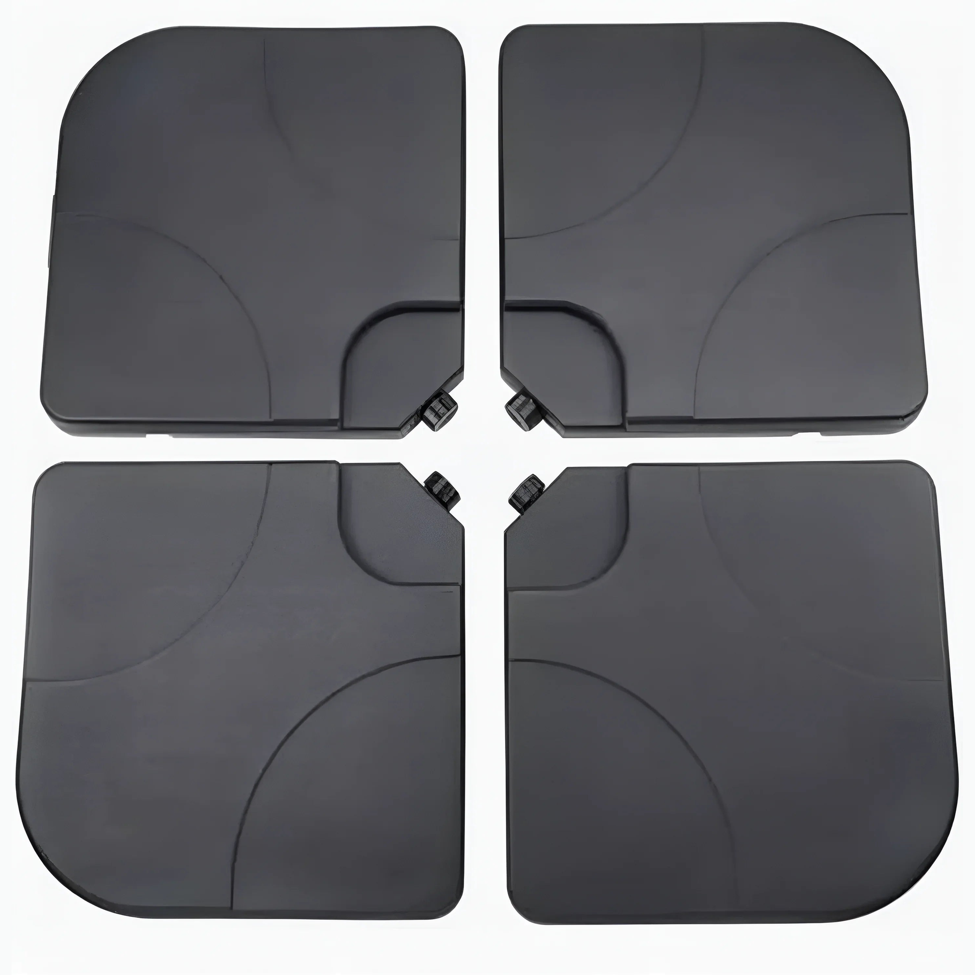 4-Piece Parasol Umbrella Base Weight Set 75kg