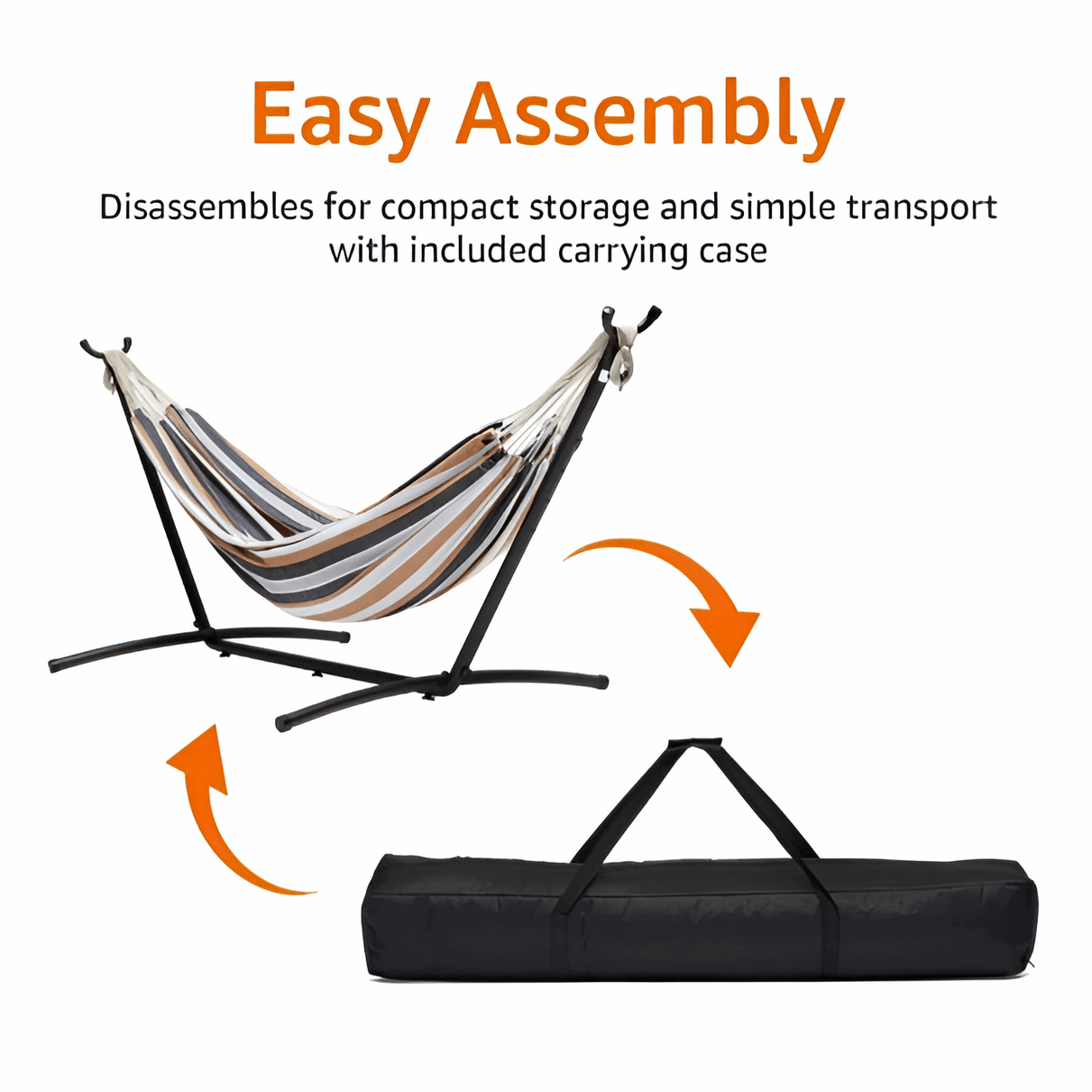 Garden Hammock Double Freestanding – Multicolour