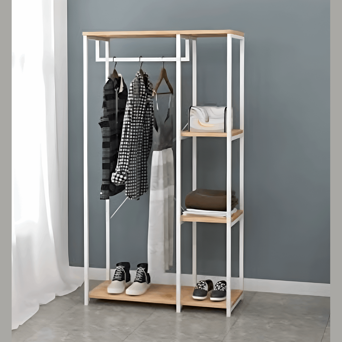 Coat & Shoe Rack Open Storage Unit | SR0047