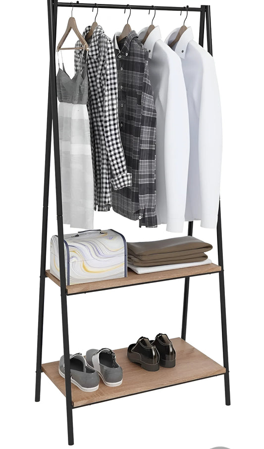 2 Tier Clothes Rail & Shoe Rack – SR0066
