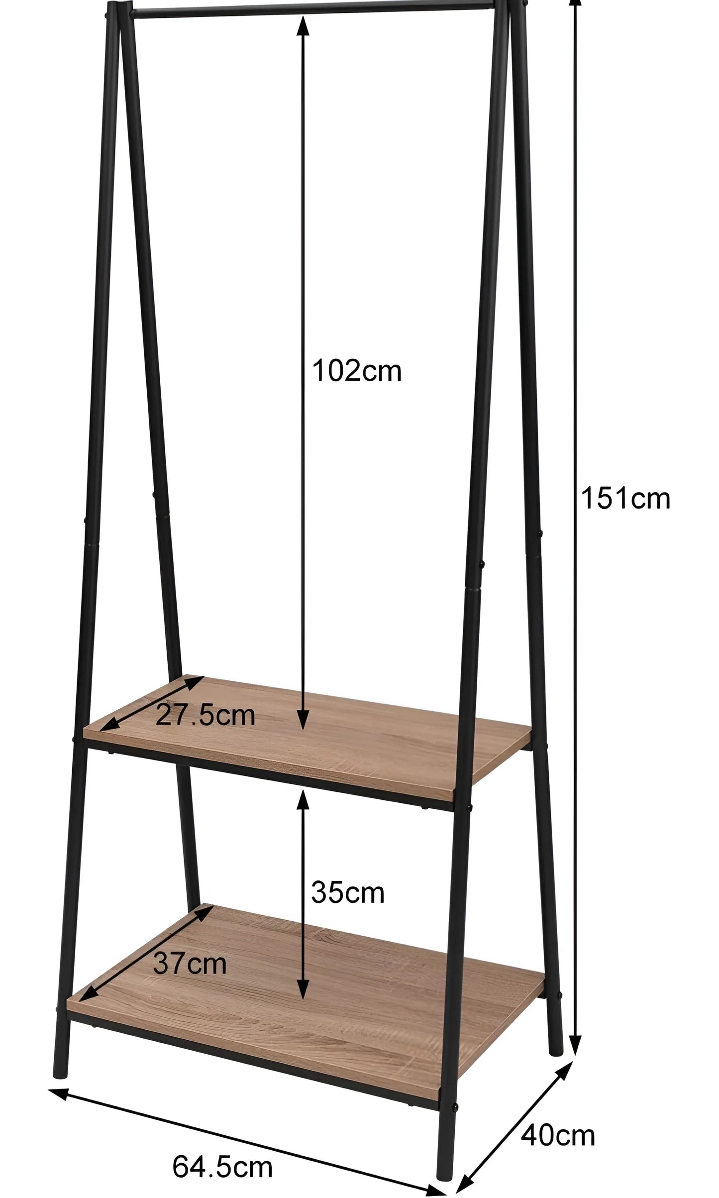 2 Tier Clothes Rail & Shoe Rack – SR0066
