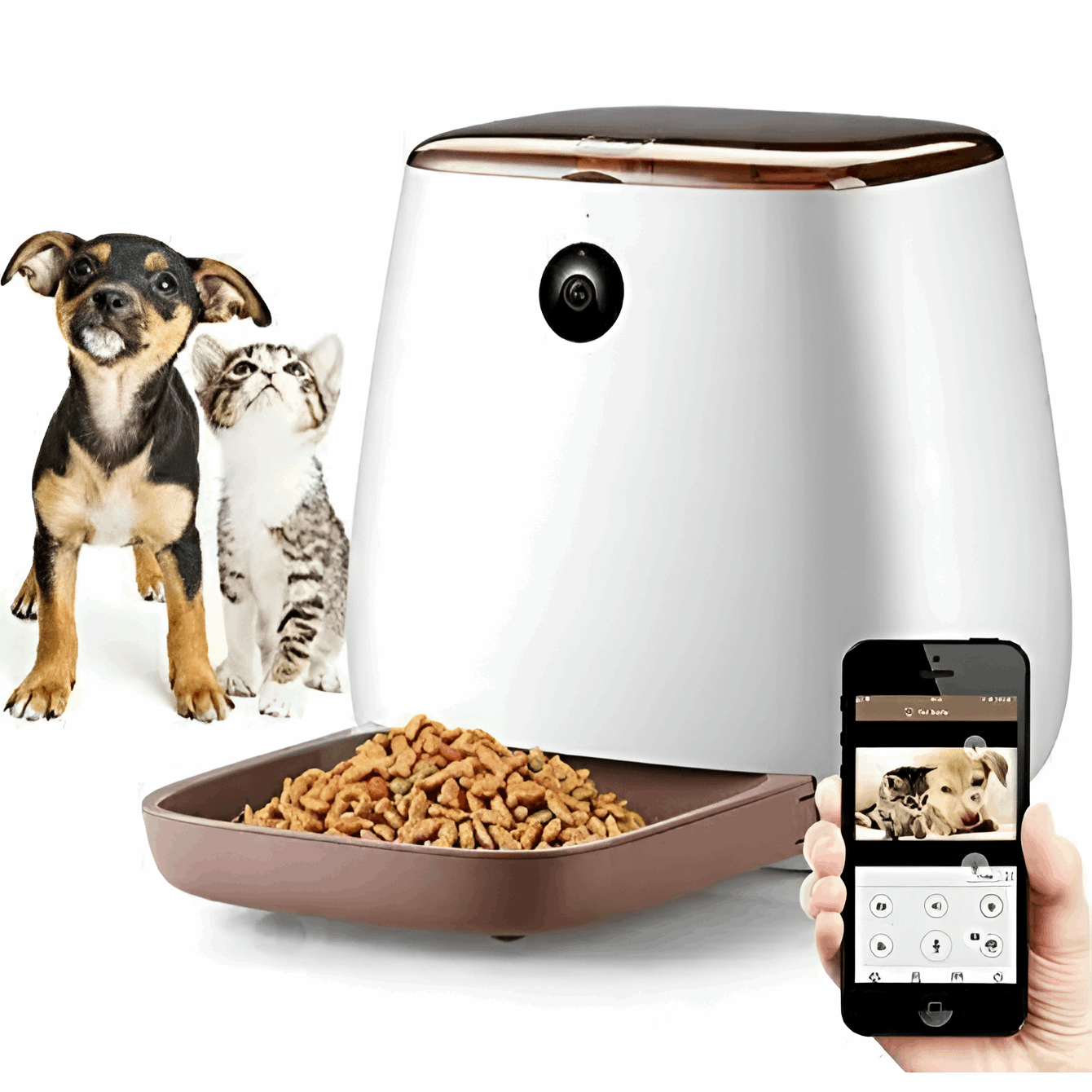 Smart Pet Feeder with HD WiFi Camera – App-Controlled Automatic Feeder