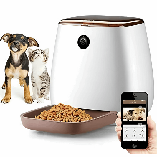 Smart Pet Feeder with HD WiFi Camera – App-Controlled Automatic Feeder