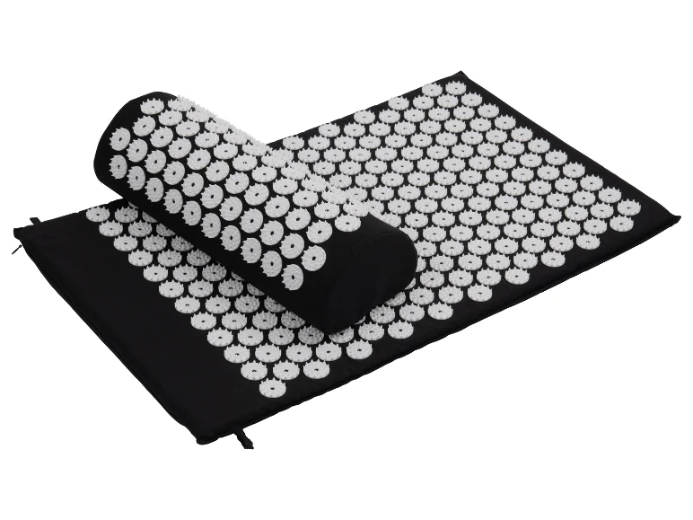 Sensiplast Acupressure Mat with Pillow (Black/White)