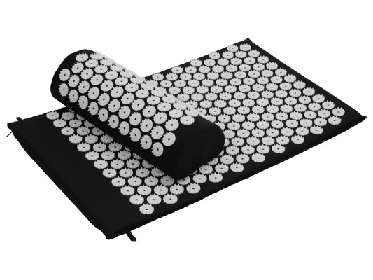 Sensiplast Acupressure Mat with Pillow (Black/White)