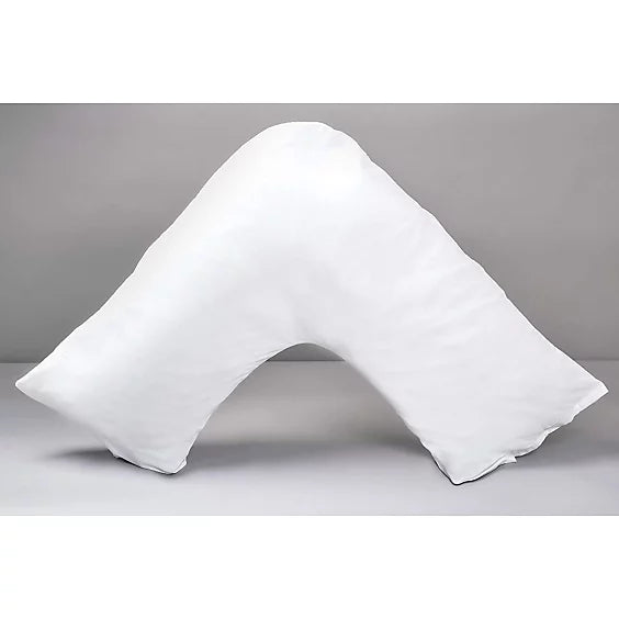 Slumberdown V Shape Pregnancy Pillow 1 Pack - Medium Support with 1 Pillowcase Orthopaedic 35x84cm